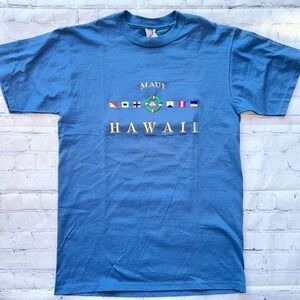 NWOT Unisex Adult Medium Maui Hawaii Embroidered Nautical TShirt